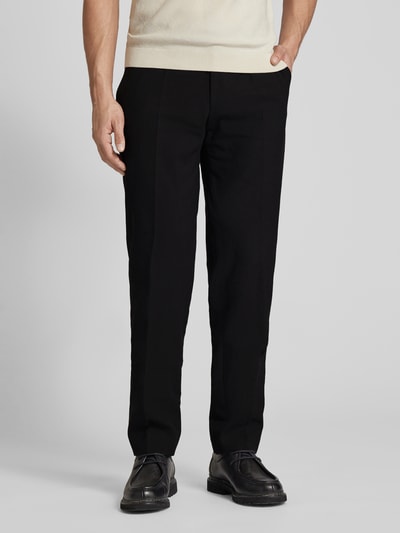 Baldessarini Pantalon van linnenmix, model 'Massa' Zwart - 4