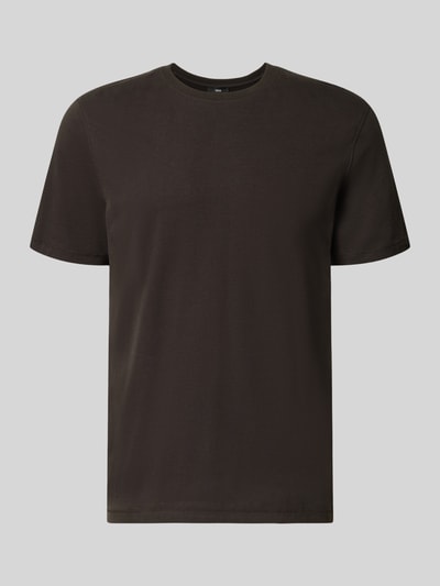 Produktfoto, Męski t-shirt z bawełny, prosty krój, okrągły dekolt, Model 'CIDANI' od CINQUE, długość tyłu w rozmiarze M: 72 cm, jednolity kolor