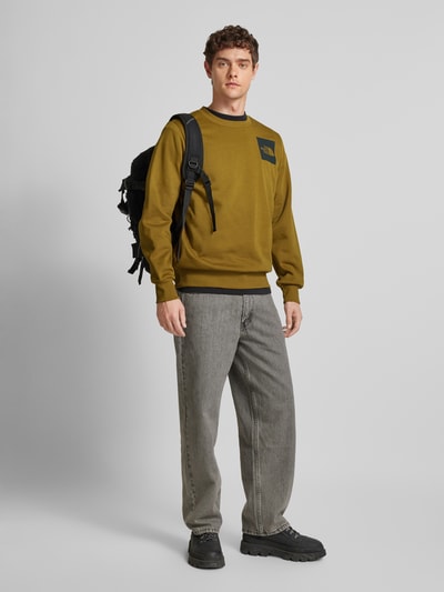 The North Face Sweatshirt met labelpatch Kaki - 1