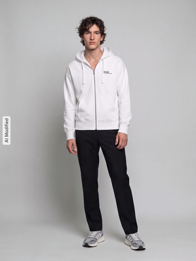 Polo Ralph Lauren Sweatjacke mit Logo-Print Weiss 1