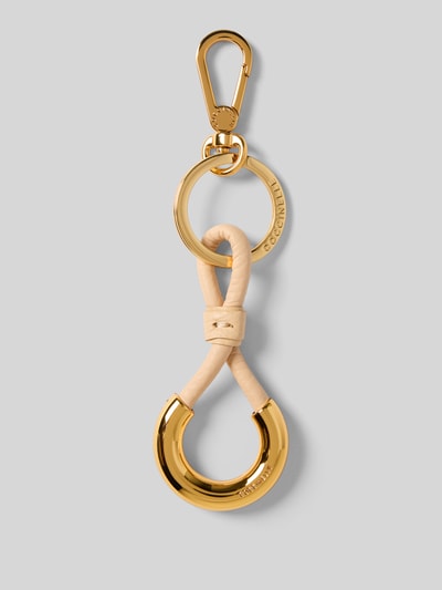 Coccinelle Schlüsselanhänger mit Label-Gravur Modell 'LISBET' Hellgelb 1