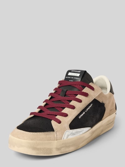 Crime London Sneaker aus Leder mit Schnürung Modell 'SK8 DELUXE' Black 1