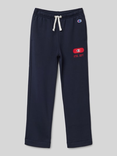 CHAMPION Sweatpants mit Logo-Stitching Marine 1