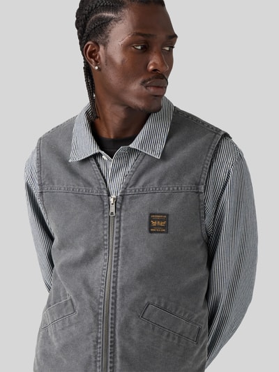 Levi's® Regular Fit Weste aus reiner Baumwolle Modell 'SARATOGA' ' Black 3