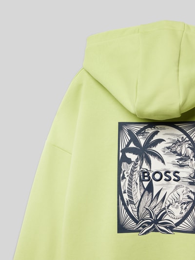 Boss Hoodie mit Kapuze Hellgruen 2