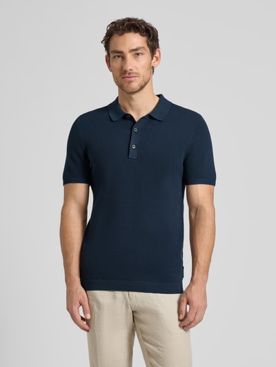 s.Oliver RED LABEL Koszulka polo z czystej bawełny o kroju regular fit Granatowy 4