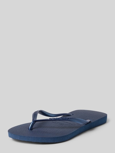 Produktfoto, Zehentrenner in schmaler Passform mit Label-Detail von Havaianas, krój slim fit, metallic, wysokość obcasa 1 cm, damski