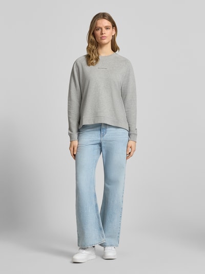 Marc O'Polo DENIM Regular Fit Sweatshirt aus reiner Baumwolle Mittelgrau 1