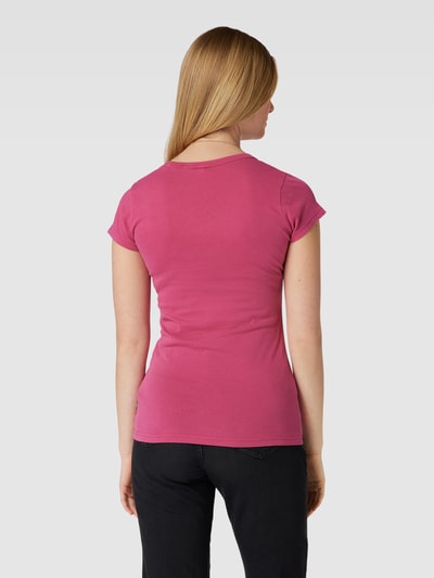 G-Star Raw T-shirt met V-hals, model 'Eyben' Bordeauxrood - 5