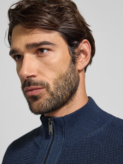 MCNEAL Kurtka z dzianiny ze stójką Granatowy melanż 3