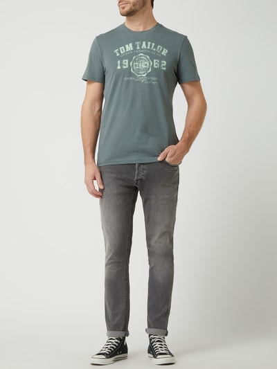 Tom Tailor T-Shirt mit Logo-Print  Schilf 1