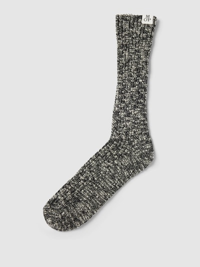 Marc O'Polo Socken mit Label-Detail Modell 'Henriette' Black 1