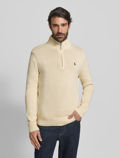 Polo Ralph Lauren Schipperstrui met labelstitching Offwhite - 4