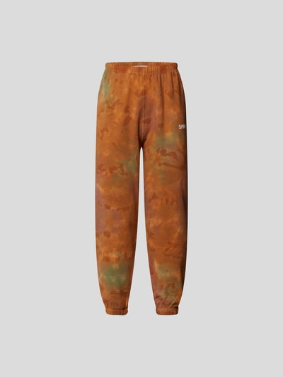 SPRWMN Sweathose mit Allover-Muster Terrakotta 2