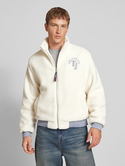 Tommy Jeans Bomberjacke aus Teddyfell Offwhite 4