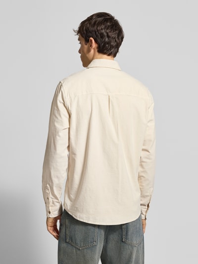 Pepe Jeans Regular Fit Freizeithemd aus Baumwoll-Mix Modell 'CLAYTON' Offwhite 5