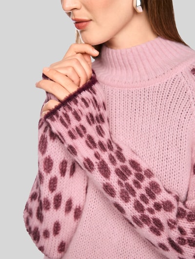Marc Cain Pullover aus Alpakamix mit Logo-Detail Rose 3