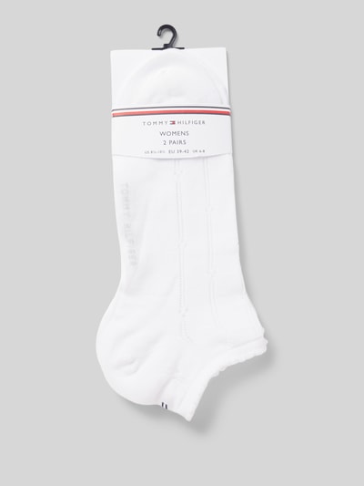 Tommy Hilfiger Sneakersocken mit Label-Print im 2er-Pack Weiss 3