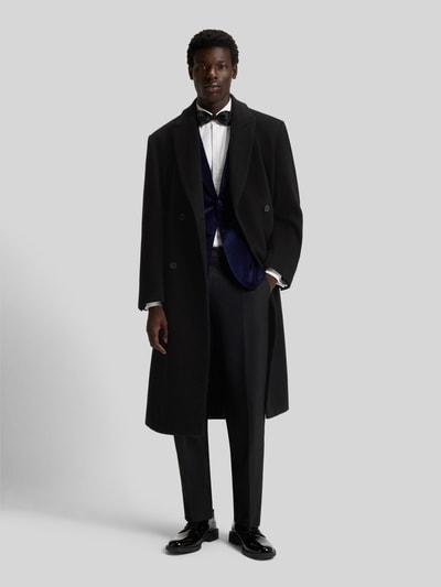HUGO Regular Fit Wollmantel mit doppelreihiger Knopfleiste Modell 'MENCI2541' Black 1