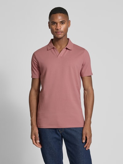 Lindbergh Poloshirt mit V-Ausschnitt Rosa 4