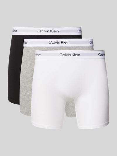 Calvin Klein Underwear Regular Fit Trunks aus Baumwoll-Mix im 3er-Pack Black 1