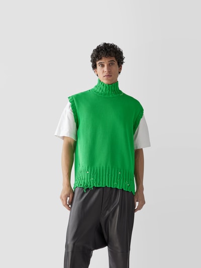 Marni Pullunder im Destroyed-Look Grün 4