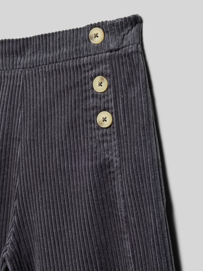 Mango Cordhose mit Knöpfen Modell 'linita' Graphit 2