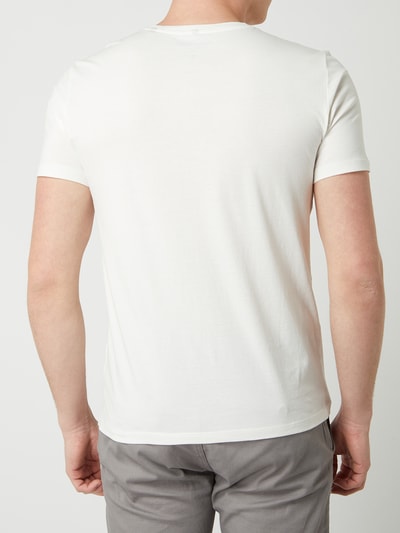 Marc O'Polo Shaped Fit T-Shirt aus Baumwolle  Offwhite 5