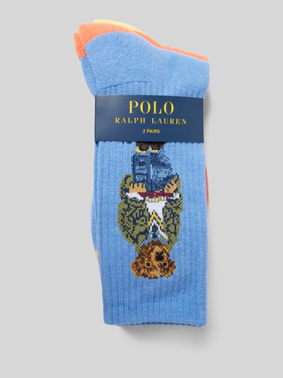 Polo Ralph Lauren Underwear Sokken in colour-blocking-design in een set van 2 paar Blauw - 3