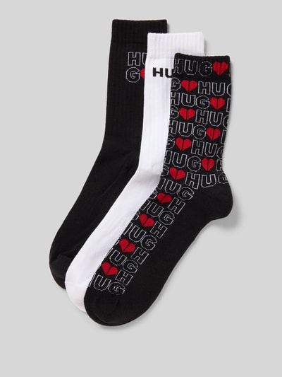 HUGO Socken aus Baumwoll-Mix im 3er-Pack Modell 'VALENTINE' Rot 1