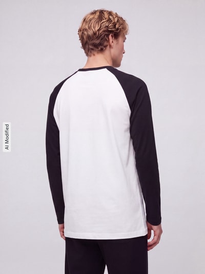 ONLY & SONS Relaxed Fit Longsleeve aus reiner Baumwolle Modell 'HEATON' Offwhite 5