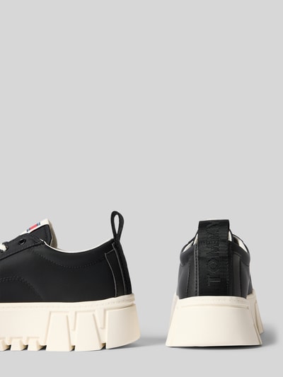 Tommy Jeans Low Top Sneaker in Leder-Optik Modell 'FLATFORM CHUNKY SNEAK' Black 2