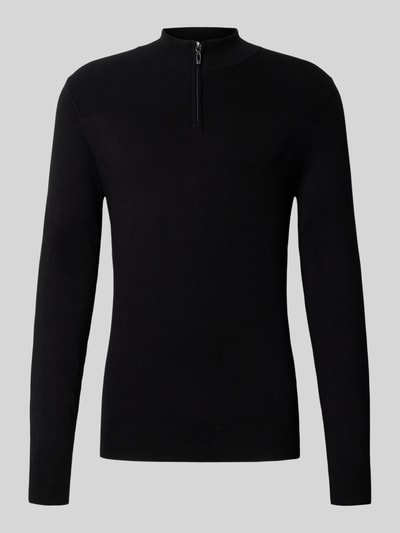 Antony Morato Slim fit gebreide pullover met schipperskraag Zwart - 2