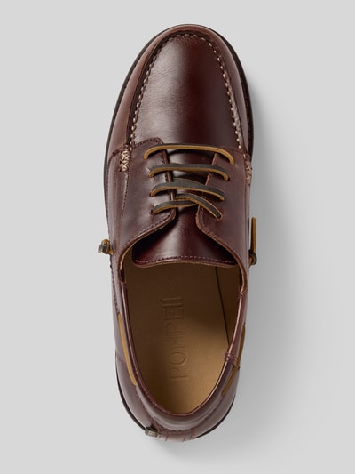 POMPEII BRAND Schnürschuhe aus echtem Leder Modell 'Bristol' Mittelbraun 3