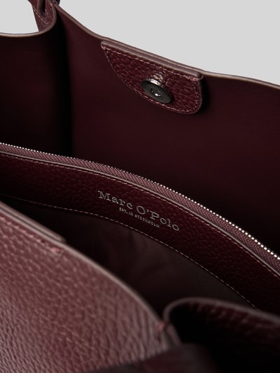 Marc O'Polo Shopper aus genarbtem Rindsleder Aubergine 5