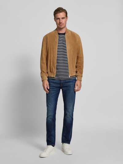 BOSS Orange Jeansy o kroju slim fit z mieszanki bawełny model ‘DELAWARE BO’ Niebieski 1