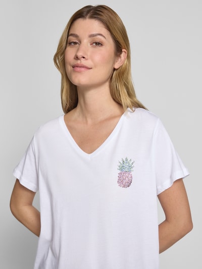 Milano Italy Regular fit T-shirt van puur katoen Wit - 3