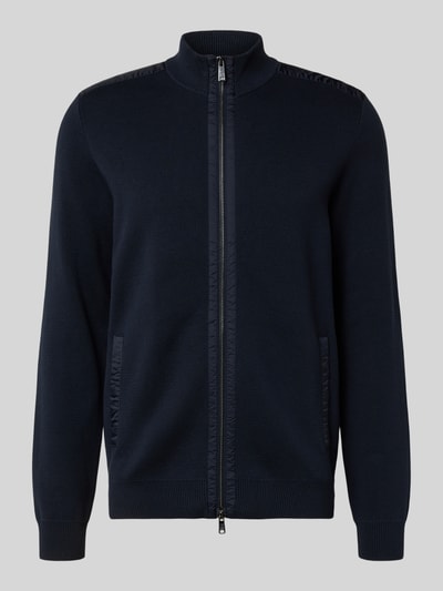 Christian Berg Men Strickjacke mit Reißverschluss Marine 2