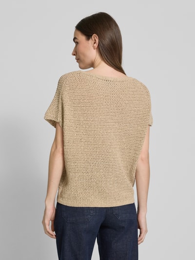 s.Oliver BLACK LABEL Loose Fit Strickpullunder mit überschnittenen Schultern Sand 5