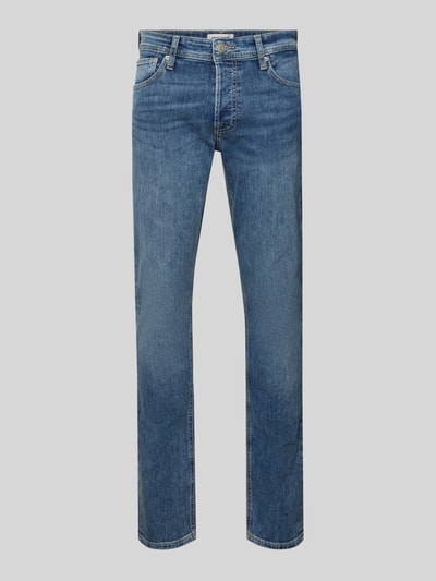 Produktfoto, Slim Fit Jeans mit 5-Pocket-Design Modell 'GLENN' von Jack & Jones in Blau, Bio-Baumwoll-Mix, klassische Struktur