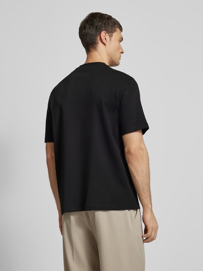 Antony Morato T-Shirt mit geripptem Rundhalsausschnitt Black 5