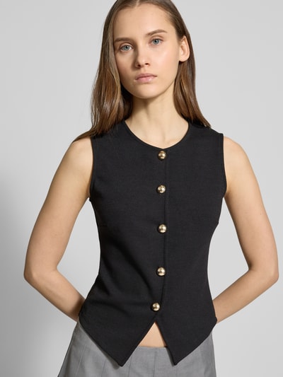 Gina Tricot Gilet met knoopsluiting Zwart - 3