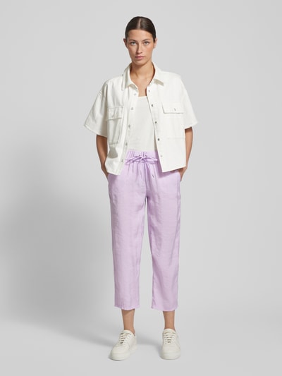 Toni Dress Spodnie materiałowe o skróconym kroju regular fit model ‘Pia’ Jasnofioletowy 1