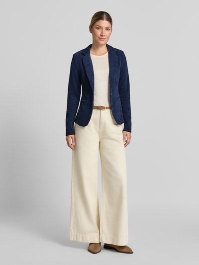 ICHI Slim Fit Blazer aus Cord Modell 'KATE' Marine 1