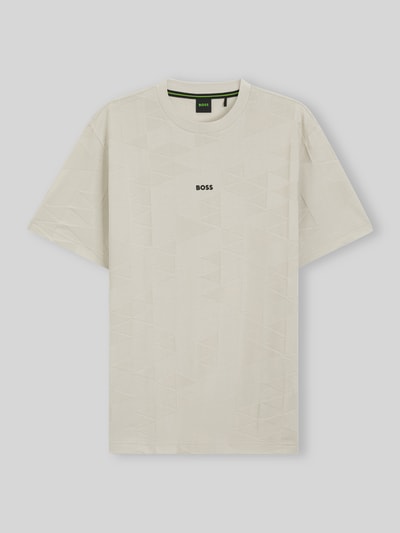 BOSS Green Regular Fit T-Shirt aus reiner Baumwolle Modell 'TS_NETWORK JQ' Sand 1