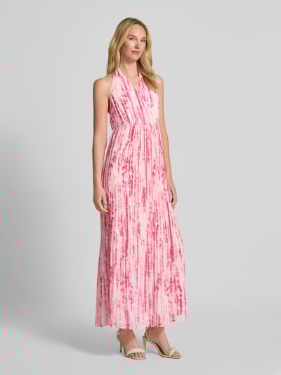 ICHI Jurk met halter in wikkellook, model 'NEALLY' Felroze - 1