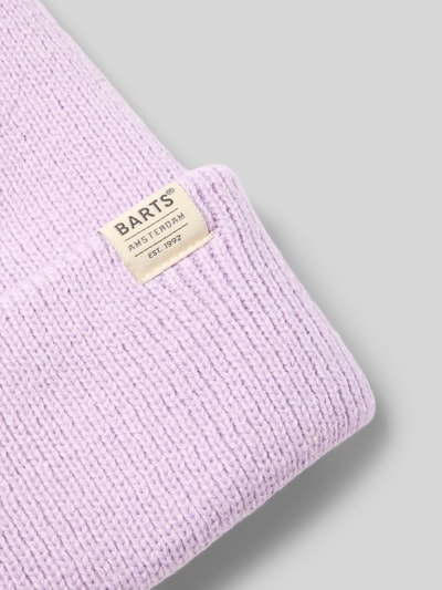 Barts Muts met omslag en labeldetail, model 'KINABALU' Lila - 2