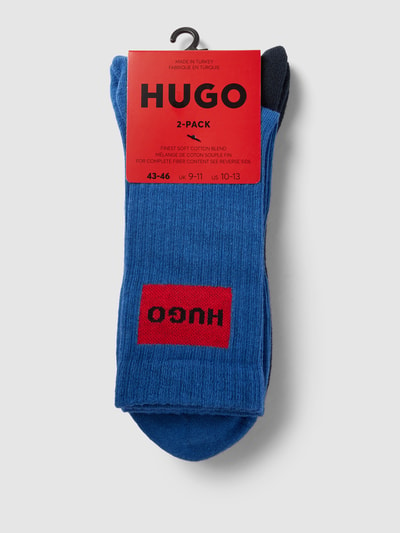 HUGO Socken mit Label-Schriftzug im 2er-Pack Royal 3