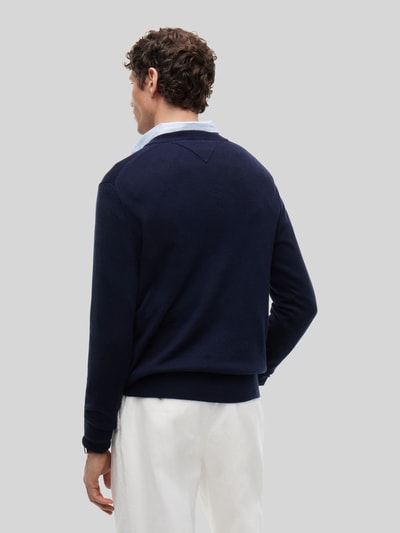 Tommy Hilfiger Regular Fit Pullover aus Baumwoll-Kaschmir-Mix Marine 5