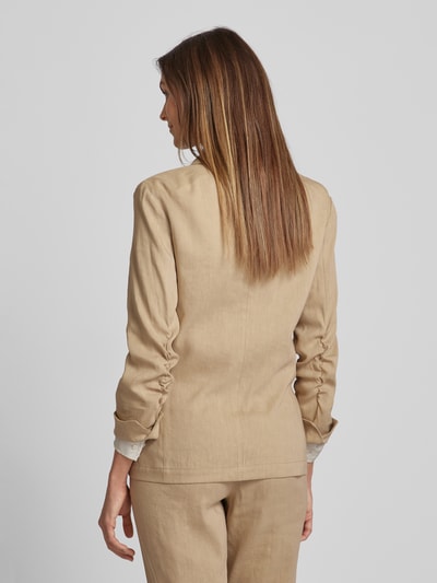 Marc Cain Leinenblazer mit Pattentaschen Sand 5